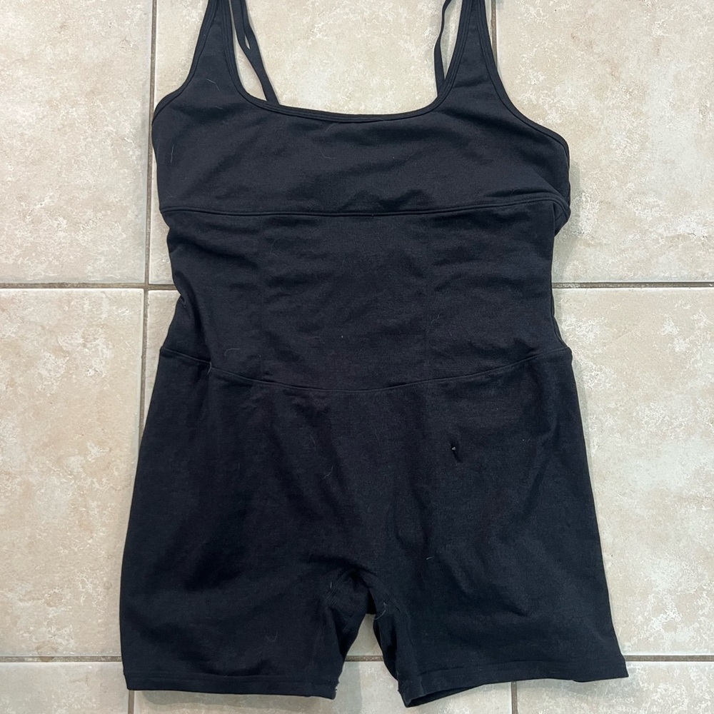 P'tula Black Stretch Romper Jumpsuit